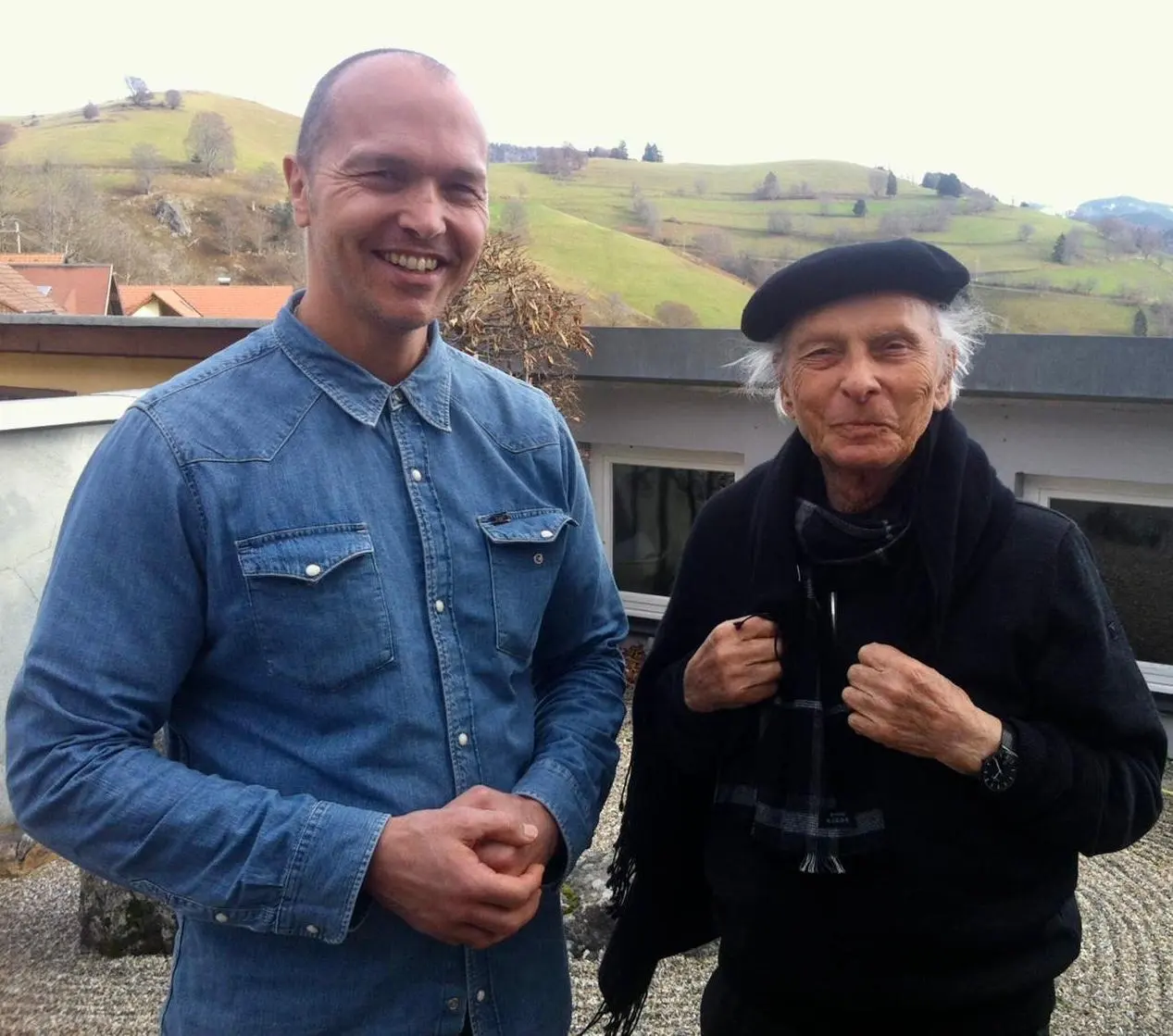 Dieter Schleier gemeinsam mit seinem Zen-Lehrer Willigis Jäger